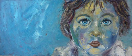 Ártatlan szemek 30x70 olaj farost Ár: 100.000 Ft